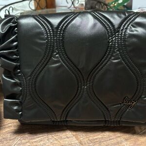 NWT Lug Conga Metallic Black TWO STRAPS INCLUDED